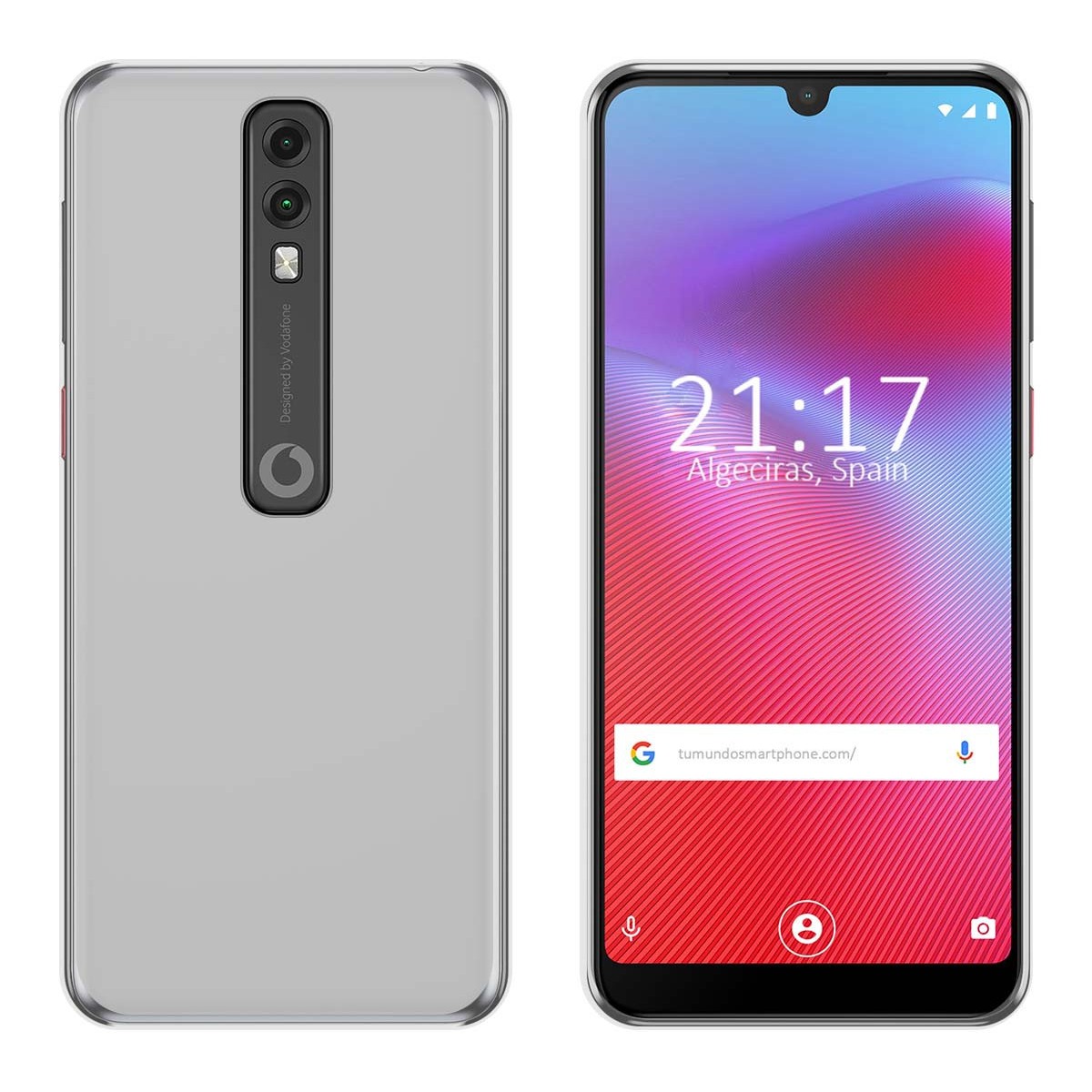 Funda Gel Tpu para Vodafone Smart V10 Color Transparente