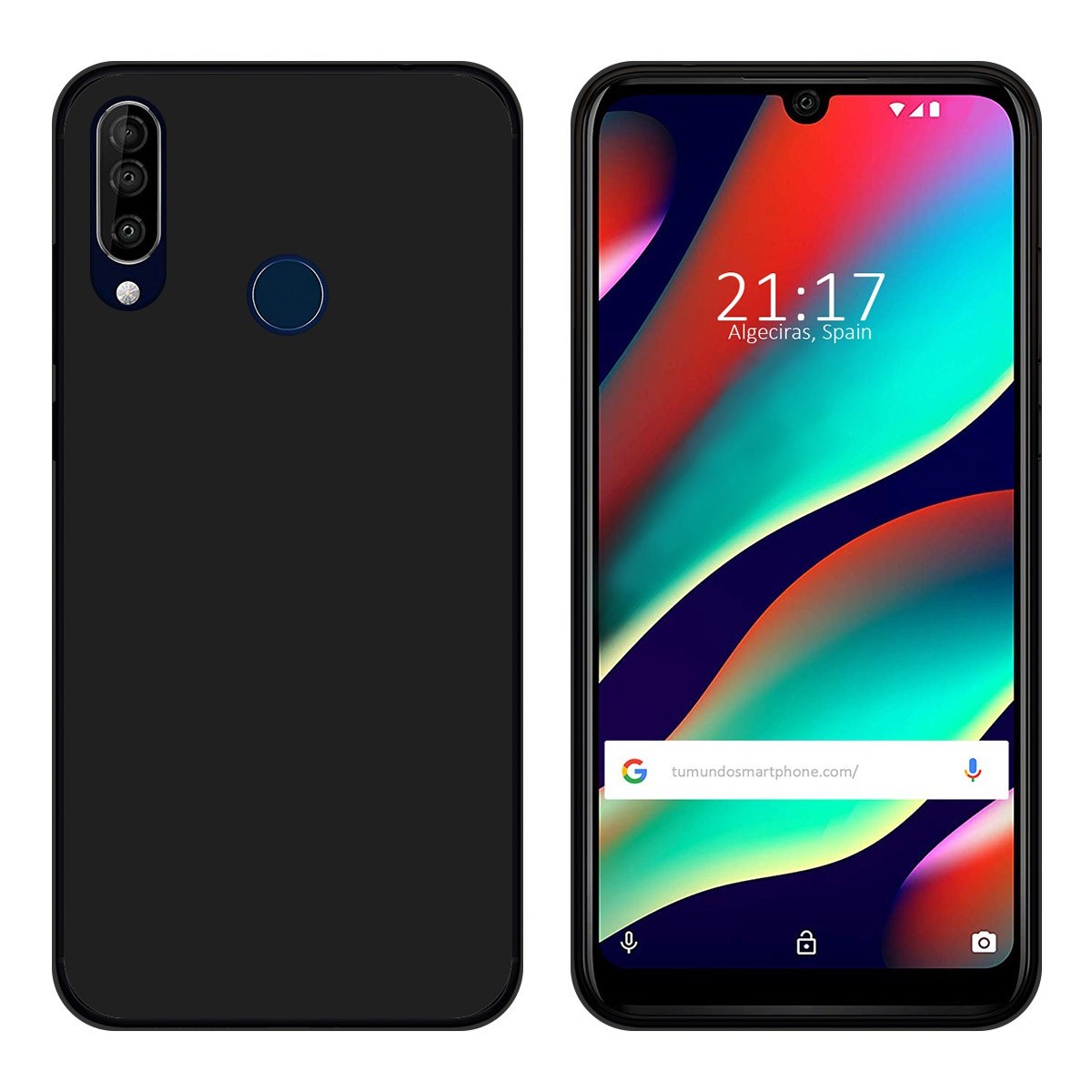 Funda Gel Tpu para Wiko View3 Pro Color Negra