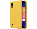 Funda Silicona Líquida Ultra Suave para Samsung Galaxy A10 color Amarilla