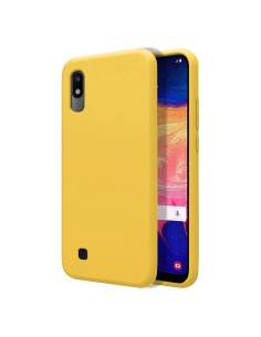 Funda Silicona Líquida Ultra Suave para Samsung Galaxy A10 color Amarilla