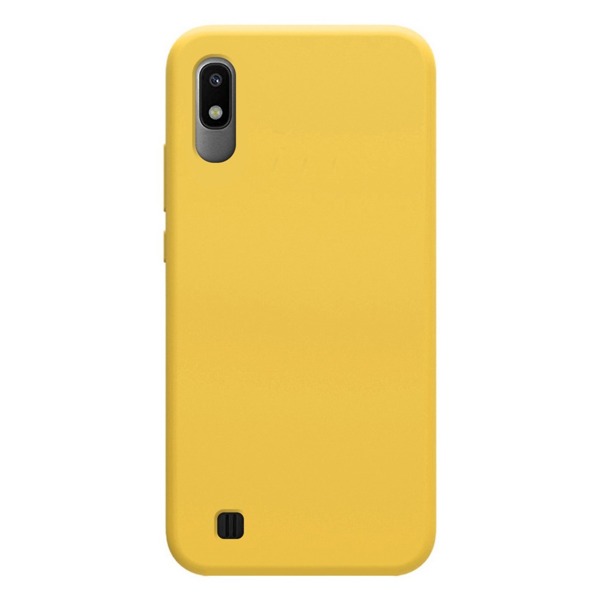 Funda Silicona Líquida Ultra Suave para Samsung Galaxy A10 color Amarilla
