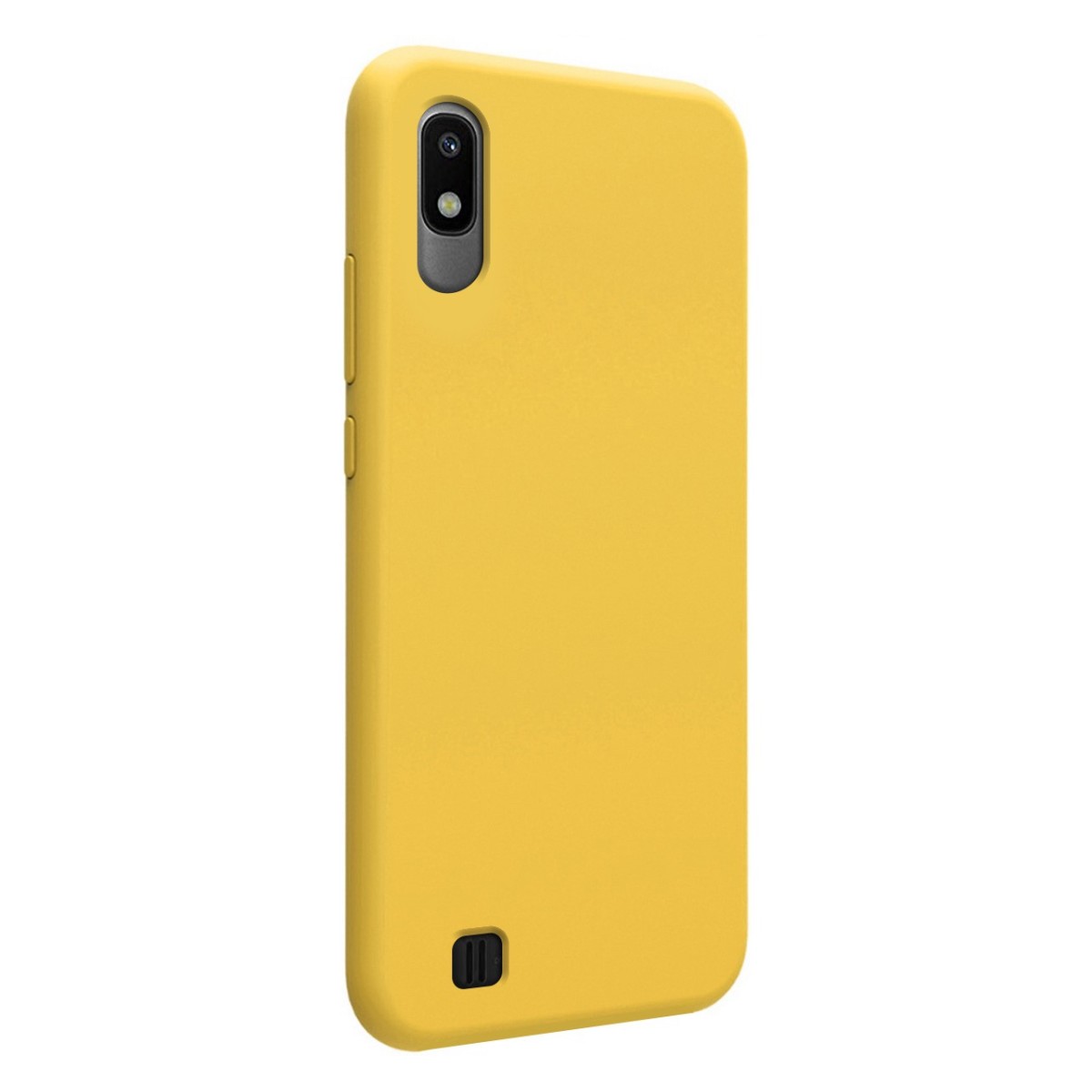 Funda Silicona Líquida Ultra Suave para Samsung Galaxy A10 color Amarilla