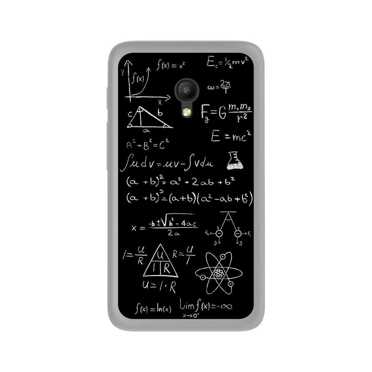Funda Gel Tpu para Orange Rise 51 / Alcatel Pixi 4 (5) 4G / Vodafone Smart Turbo 7 Diseño Formulas Dibujos