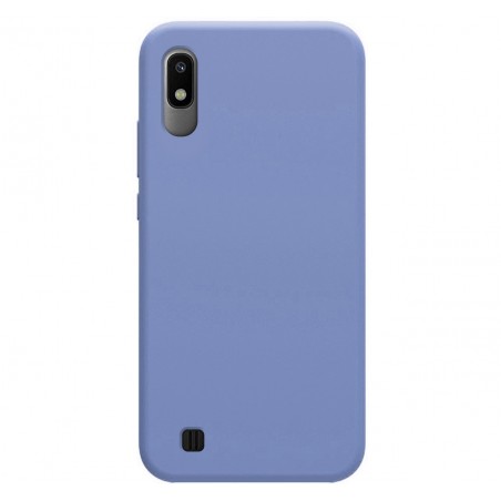 Funda Silicona Líquida Ultra Suave para Samsung Galaxy A10 color Azul Celeste
