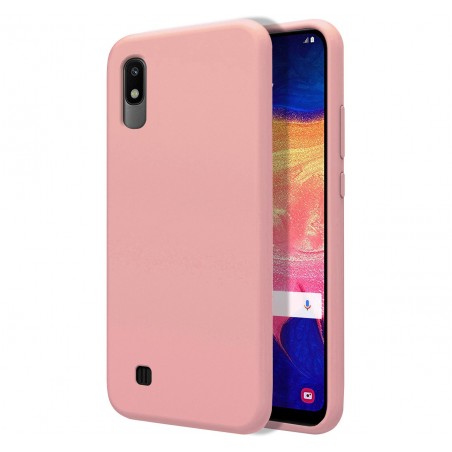 Funda Silicona Líquida Ultra Suave para Samsung Galaxy A10 color Rosa