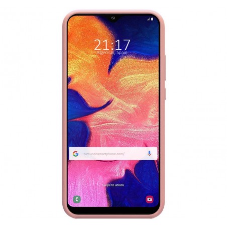 Funda Silicona Líquida Ultra Suave para Samsung Galaxy A10 color Rosa