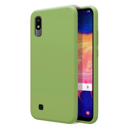 Funda Silicona Líquida Ultra Suave para Samsung Galaxy A10 color Verde