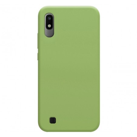 Funda Silicona Líquida Ultra Suave para Samsung Galaxy A10 color Verde