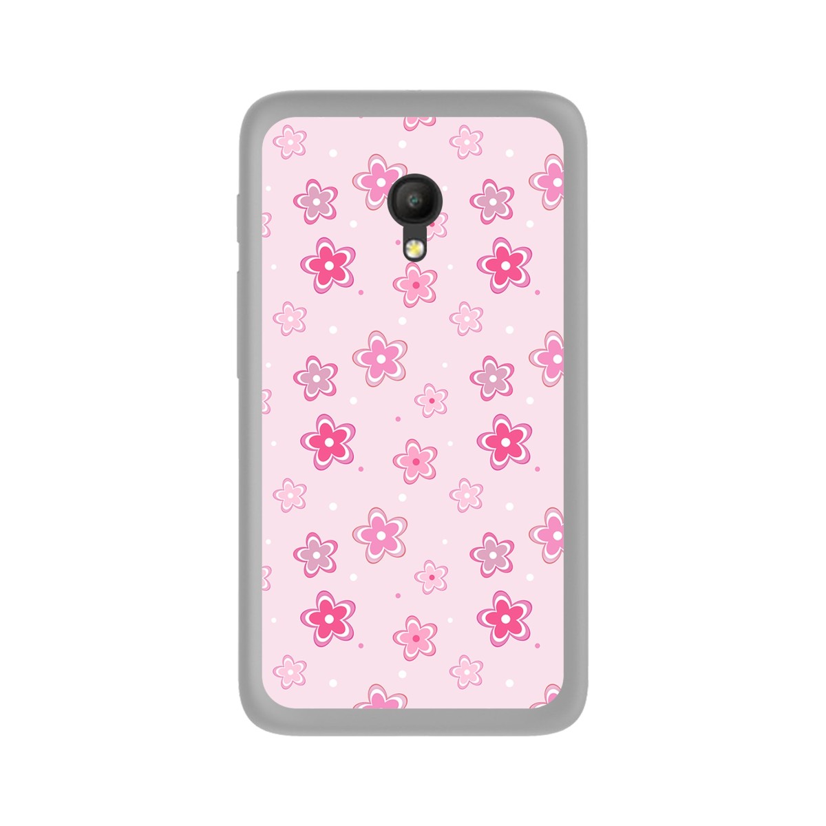 Funda Gel Tpu para Orange Rise 51 / Alcatel Pixi 4 (5) 4G / Vodafone Smart Turbo 7 Diseño Flores Dibujos