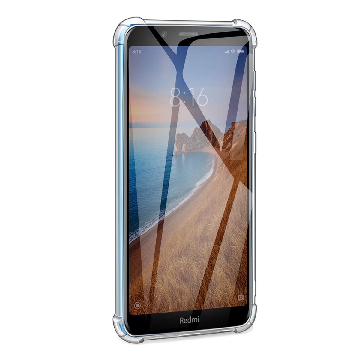 Funda Gel Tpu Anti-Shock Transparente para Xiaomi Redmi 7A Vision