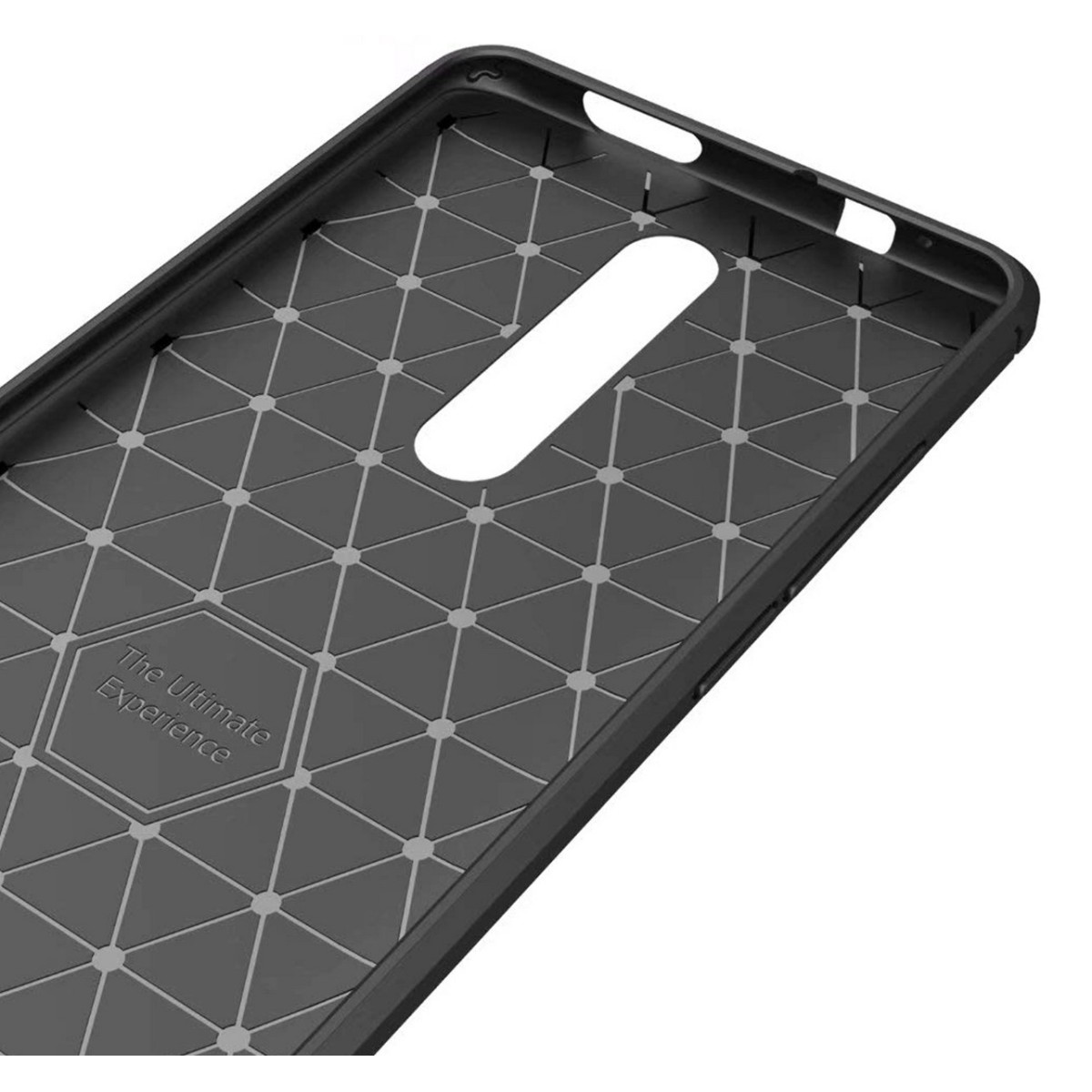 Funda Gel Tpu Tipo Carbon Negra para Xiaomi Mi 9T / Mi 9T Pro