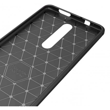 Funda Gel Tpu Tipo Carbon Negra para Xiaomi Mi 9T / Mi 9T Pro