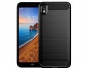 Funda Gel Tpu Tipo Carbon Negra para Xiaomi Redmi 7A