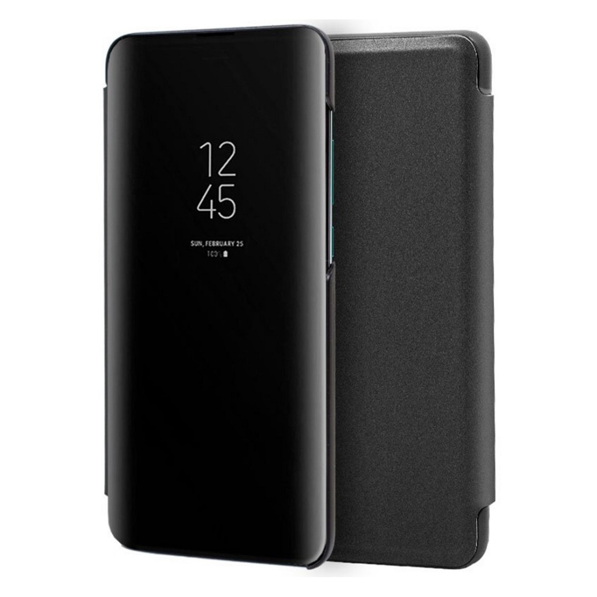 Funda Flip Cover Clear View para Xiaomi Mi 9T / Mi 9T Pro color Negra