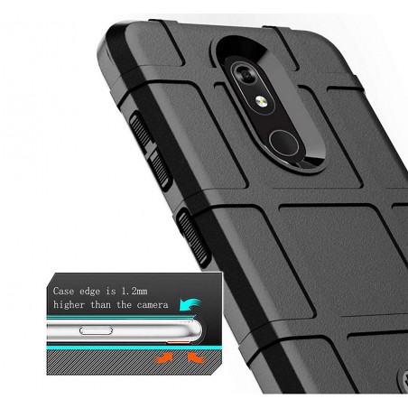 Funda Armor Rugged Shield Antigolpes para Nokia 3.2 color Negra