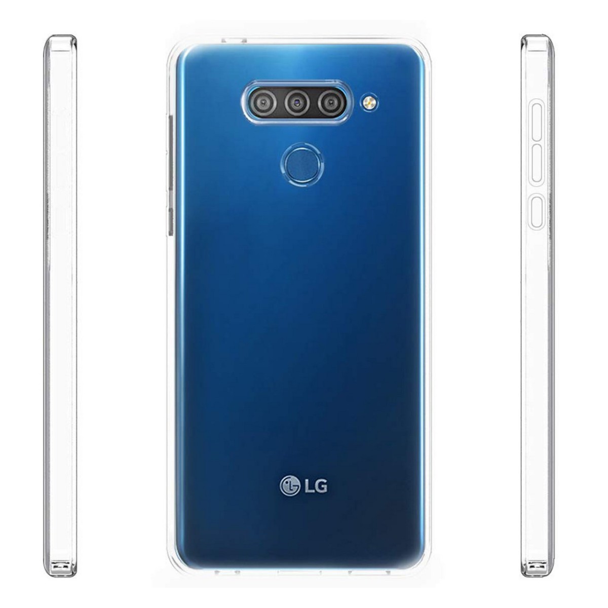 Funda Gel Tpu Fina Ultra-Thin 0,5mm Transparente para Lg Q60 / K50