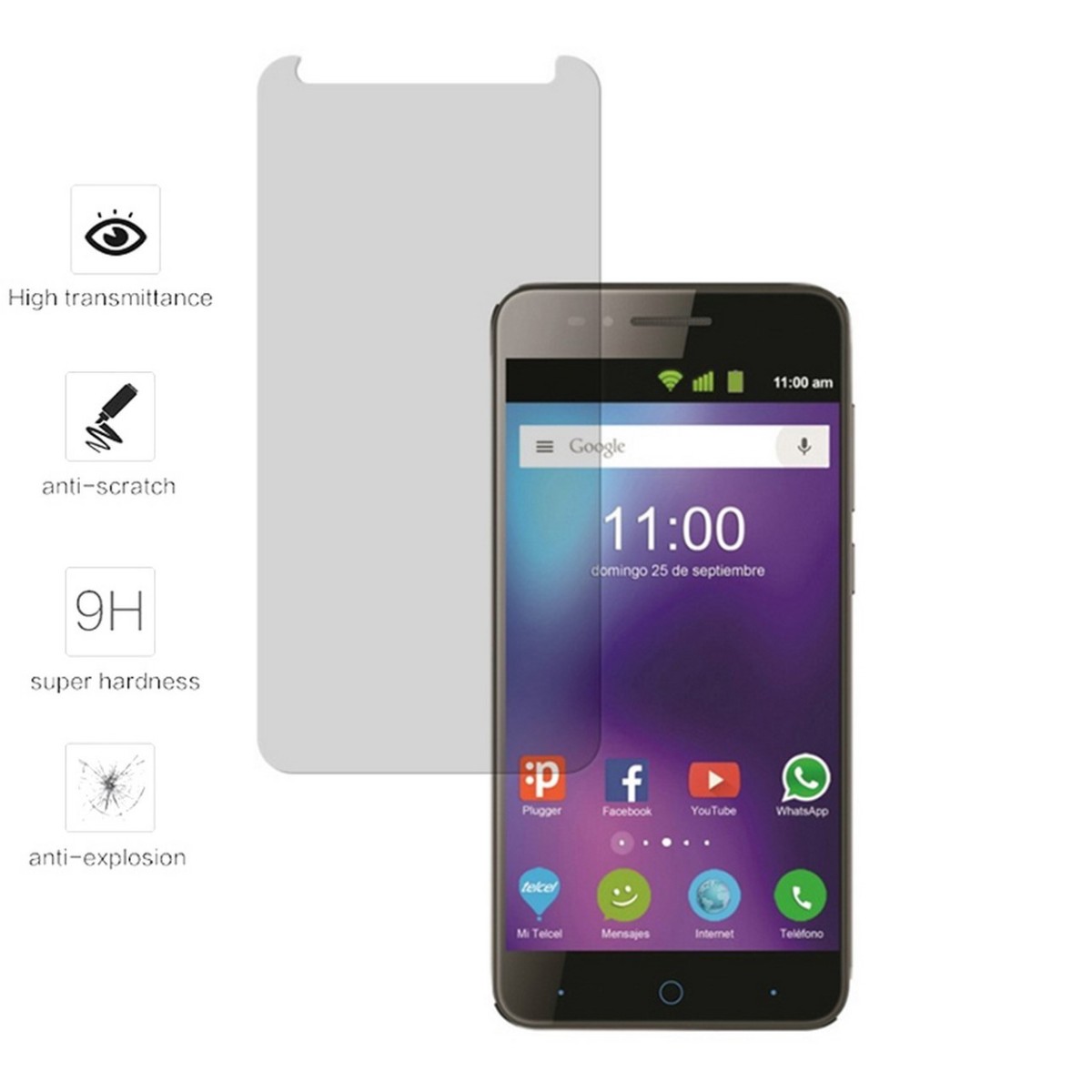 Protector Cristal Templado para Zte Blade A610 Plus Vidrio