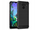 Funda Gel Tpu Anti-Shock Carbon Negra para Lg Q60 / K50