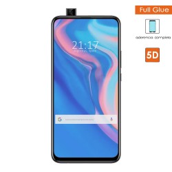 Protector Cristal Templado Completo 5D Full Glue Negro para Huawei P Smart Z Vidrio 2
