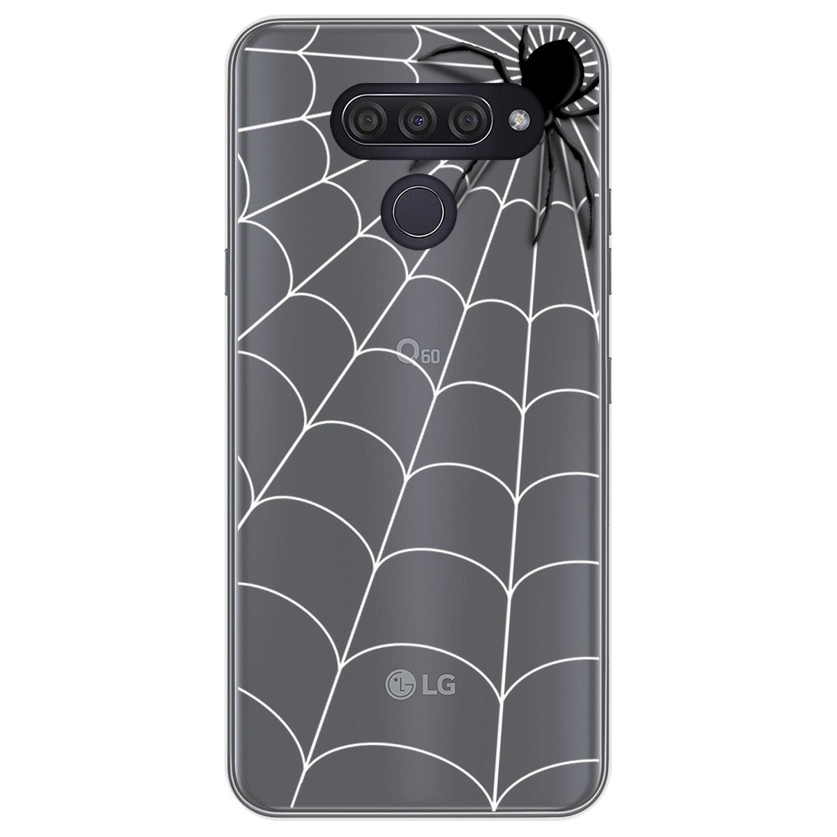 Funda Gel Transparente para Lg Q60 / K50 diseño Araña Dibujos