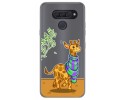 Funda Gel Transparente para Lg Q60 / K50 diseño Jirafa Dibujos