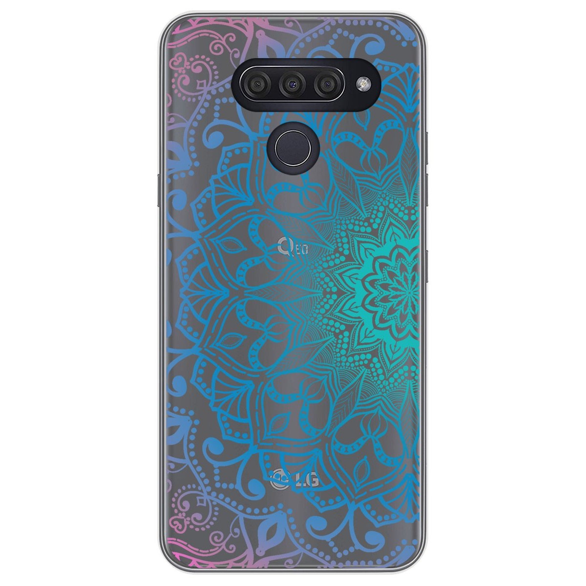 Funda Gel Transparente para Lg Q60 / K50 diseño Mandala Dibujos
