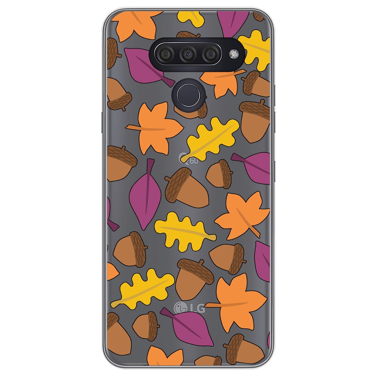 Funda Gel Transparente para Lg Q60 / K50 diseño Otoño Dibujos