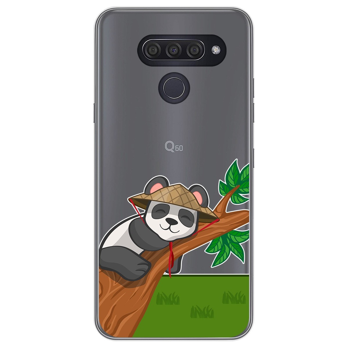 Funda Gel Transparente para Lg Q60 / K50 diseño Panda Dibujos