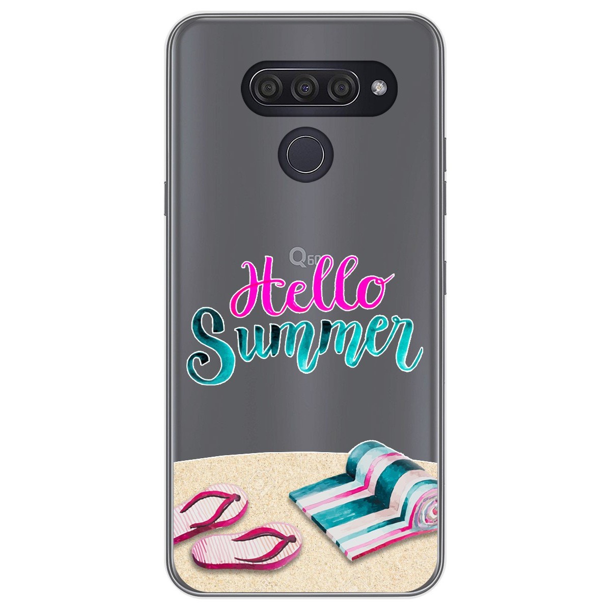 Funda Gel Transparente para Lg Q60 / K50 diseño Summer Dibujos