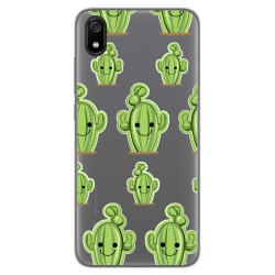 Funda Gel Transparente para Xiaomi Redmi 7A diseño Cactus Dibujos