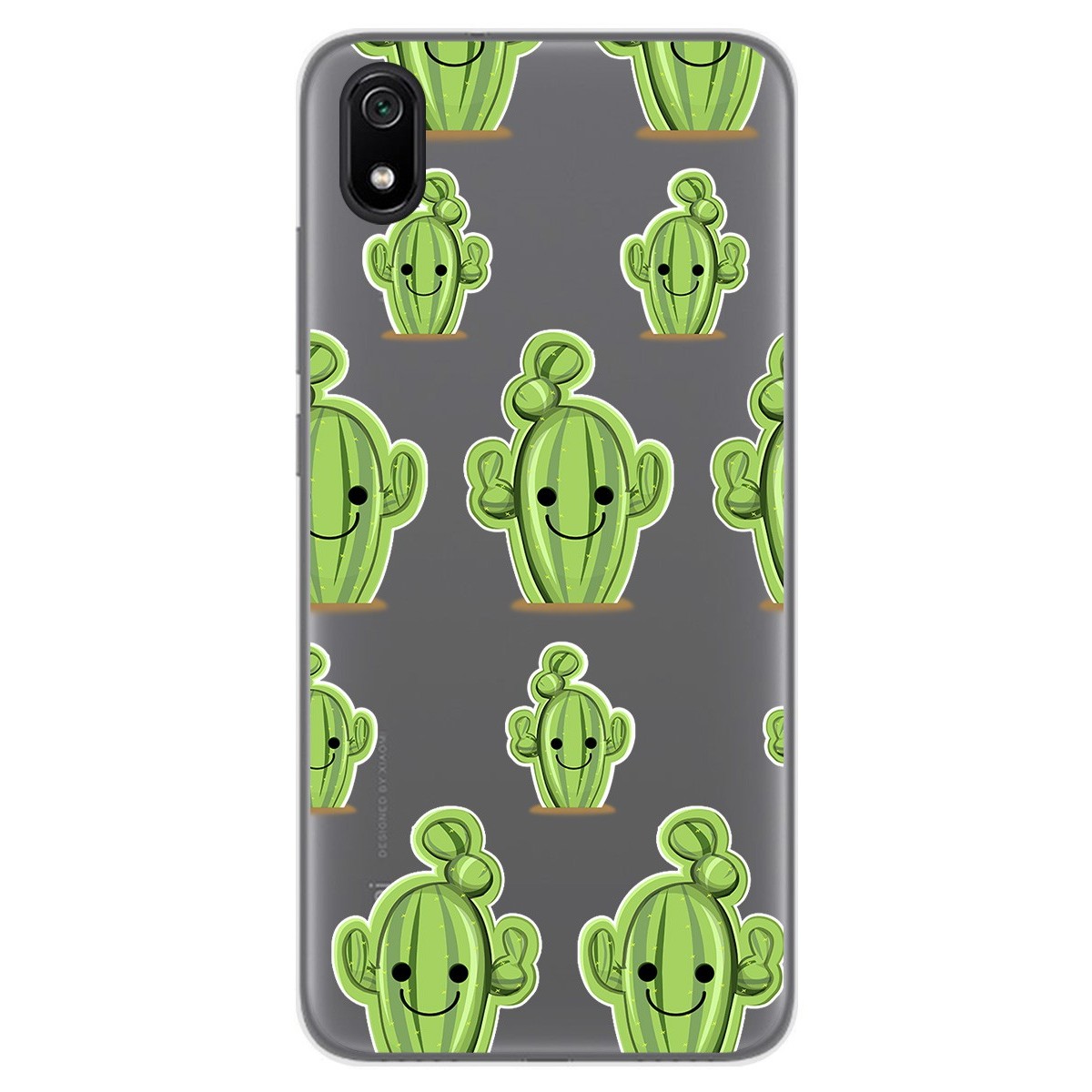 Funda Gel Transparente para Xiaomi Redmi 7A diseño Cactus Dibujos