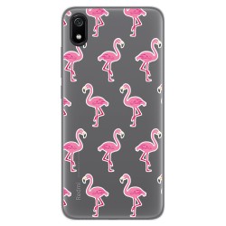 Funda Gel Transparente para Xiaomi Redmi 7A diseño Flamenco Dibujos