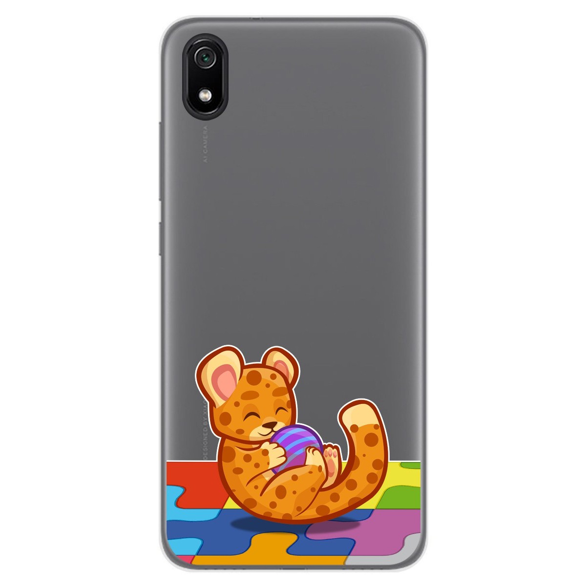 Funda Gel Transparente para Xiaomi Redmi 7A diseño Leopardo Dibujos