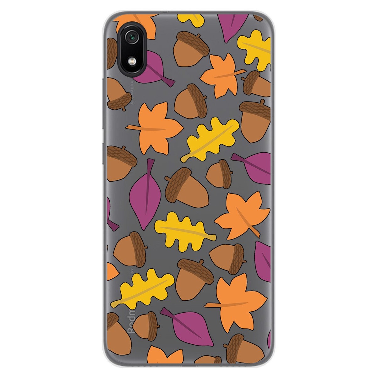 Funda Gel Transparente para Xiaomi Redmi 7A diseño Otoño Dibujos