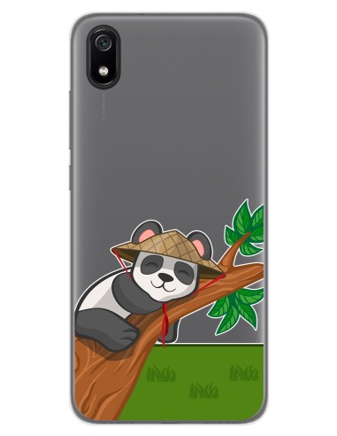 Funda Gel Transparente para Xiaomi Redmi 7A diseño Panda Dibujos