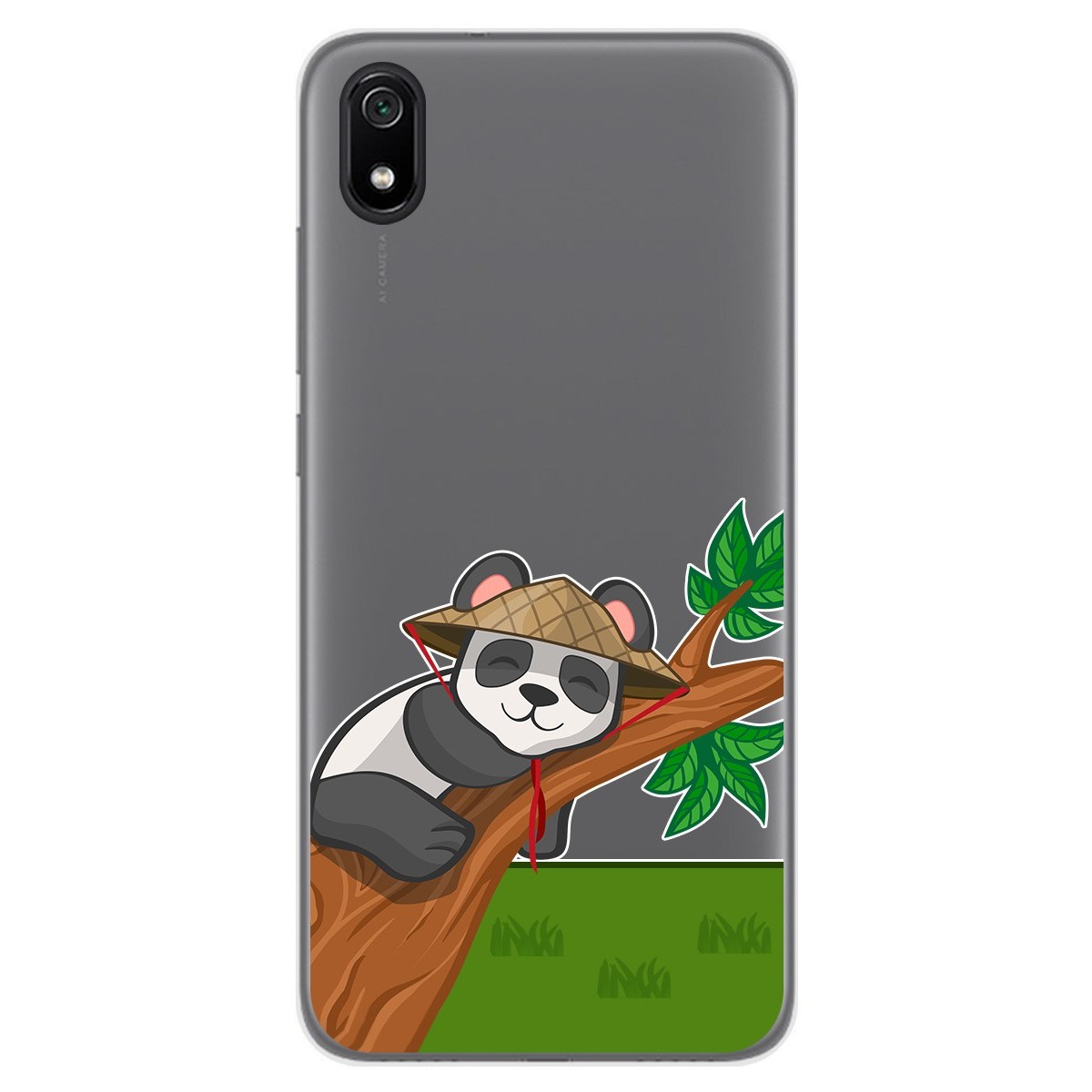 Funda Gel Transparente para Xiaomi Redmi 7A diseño Panda Dibujos