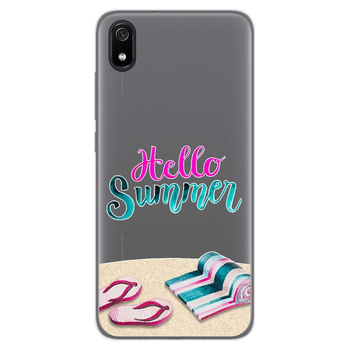 Funda Gel Transparente para Xiaomi Redmi 7A diseño Summer Dibujos