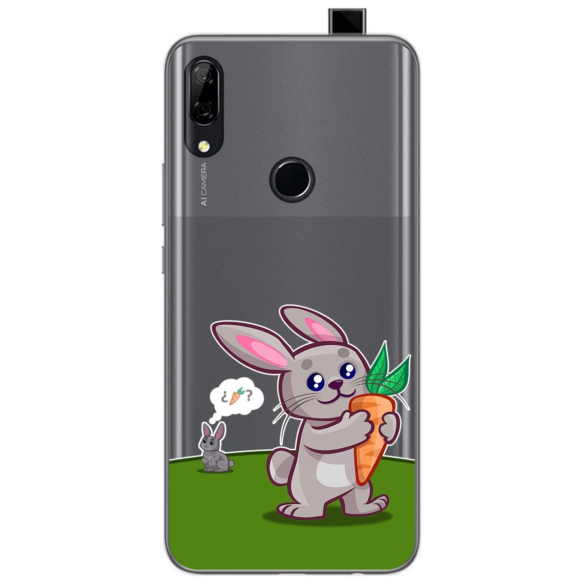 Funda Gel Transparente para Huawei P Smart Z diseño Conejo Dibujos