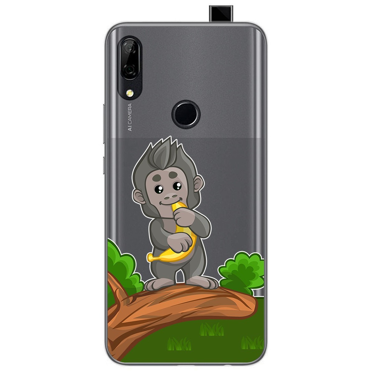 Funda Gel Transparente para Huawei P Smart Z diseño Mono Dibujos