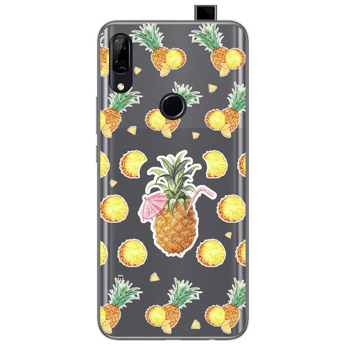 Funda Gel Transparente para Huawei P Smart Z diseño Piña Dibujos
