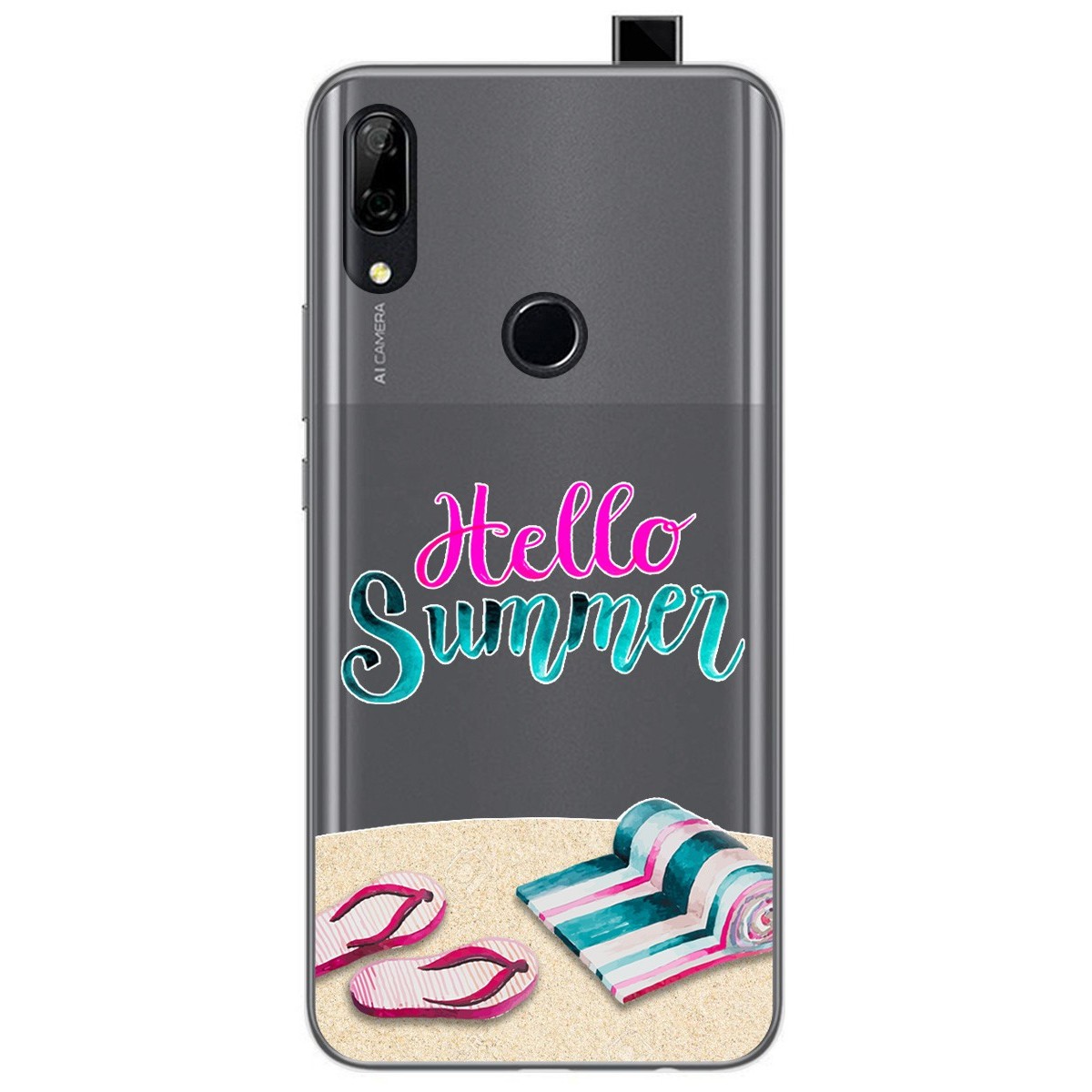 Funda Gel Transparente para Huawei P Smart Z diseño Summer Dibujos