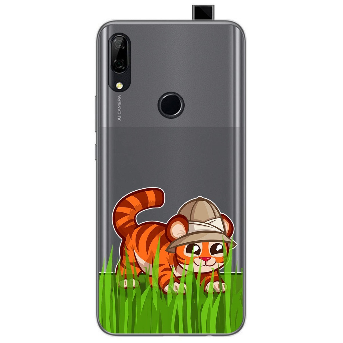 Funda Gel Transparente para Huawei P Smart Z diseño Tigre Dibujos