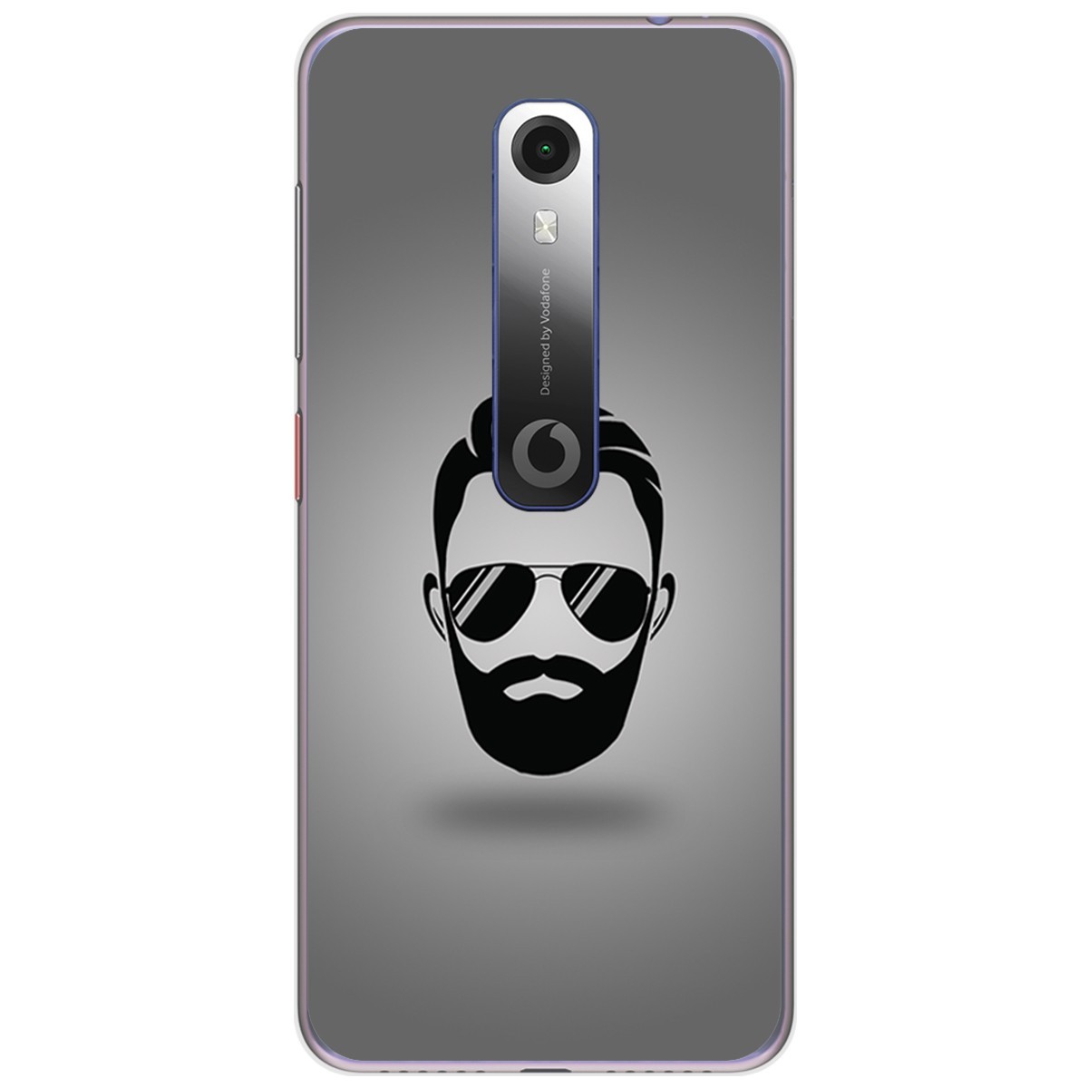 Funda Gel Tpu para Vodafone Smart N10 diseño Barba Dibujos