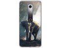 Funda Gel Tpu para Vodafone Smart N10 diseño Elefante Dibujos