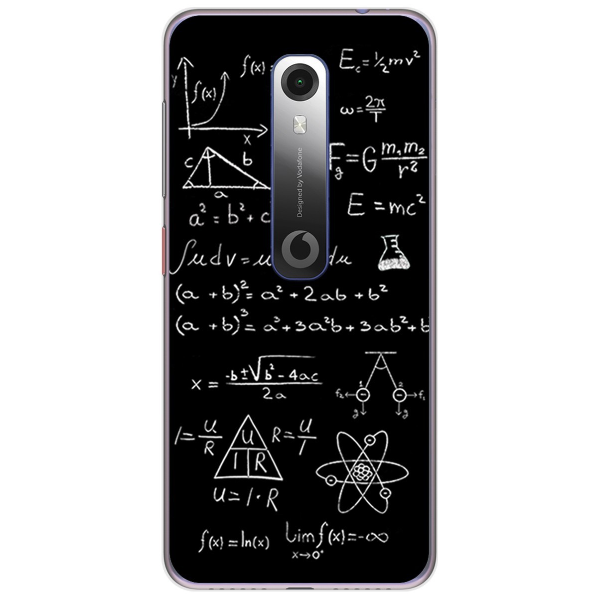 Funda Gel Tpu para Vodafone Smart N10 diseño Formulas Dibujos