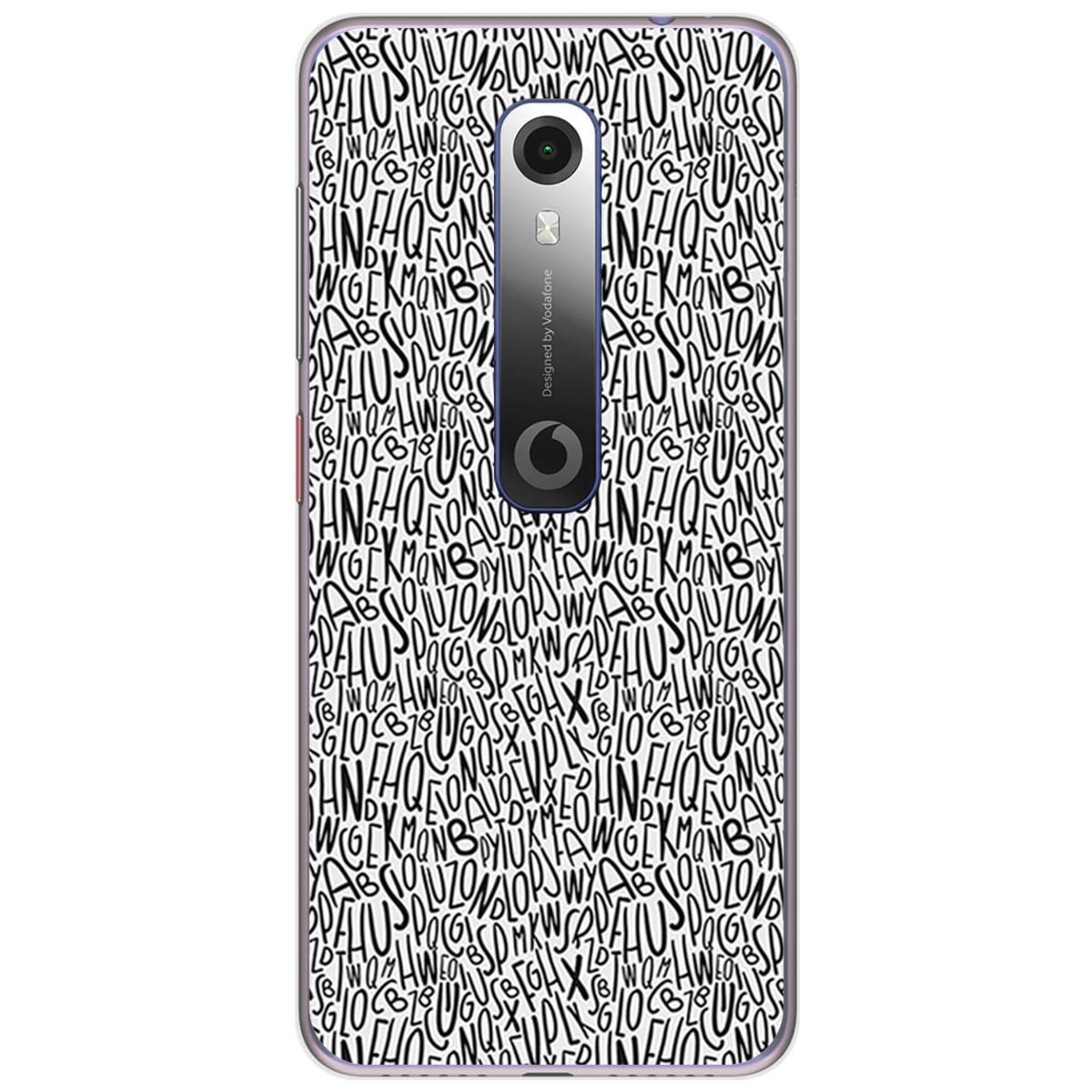 Funda Gel Tpu para Vodafone Smart N10 diseño Letras Dibujos