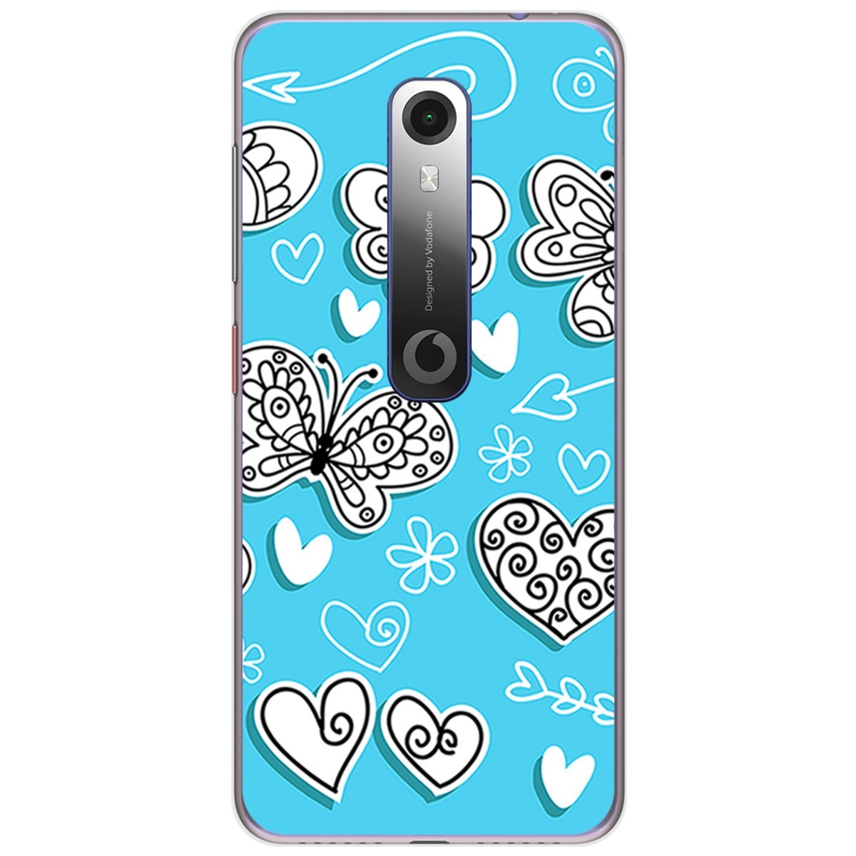 Funda Gel Tpu para Vodafone Smart N10 diseño Mariposas Dibujos