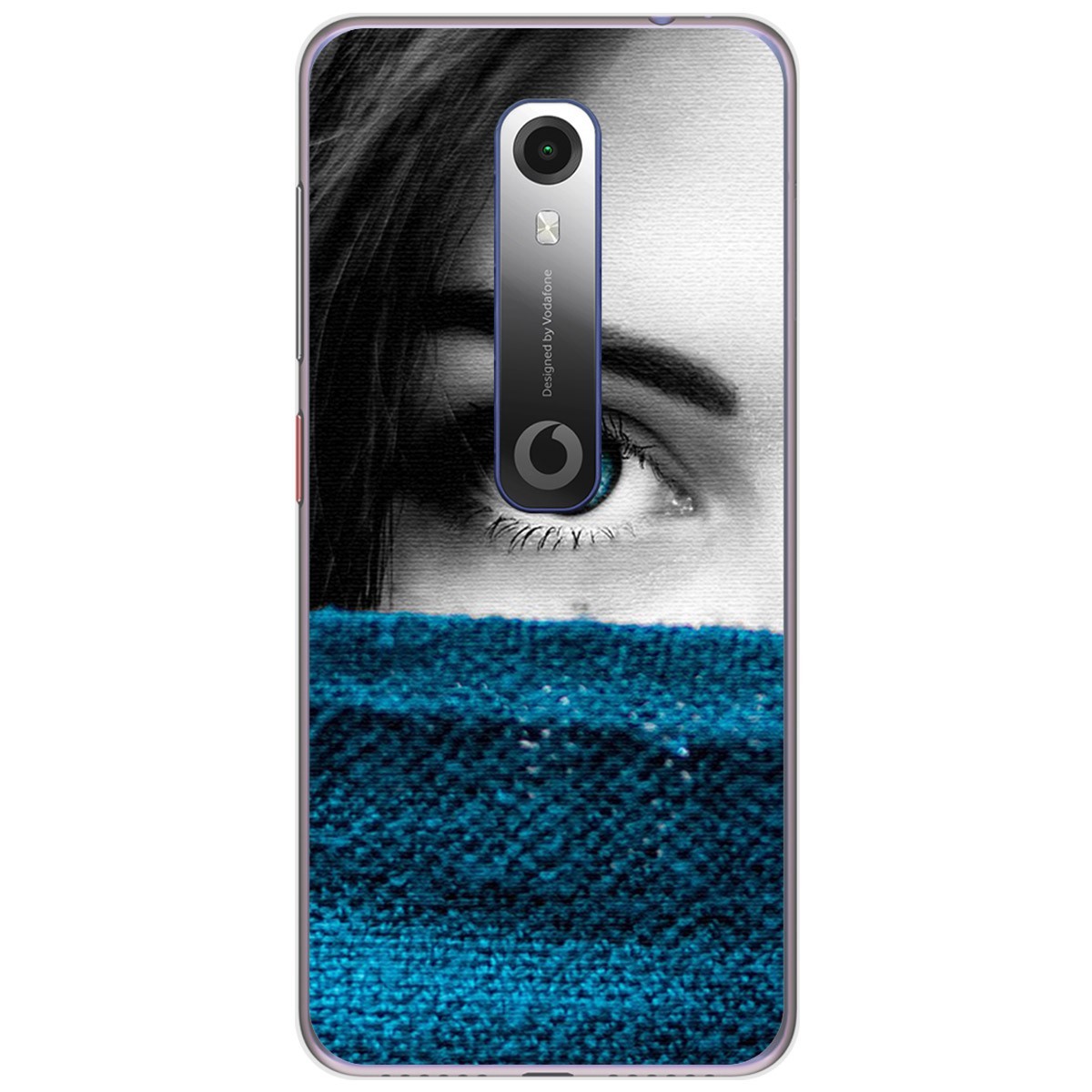 Funda Gel Tpu para Vodafone Smart N10 diseño Ojo Dibujos