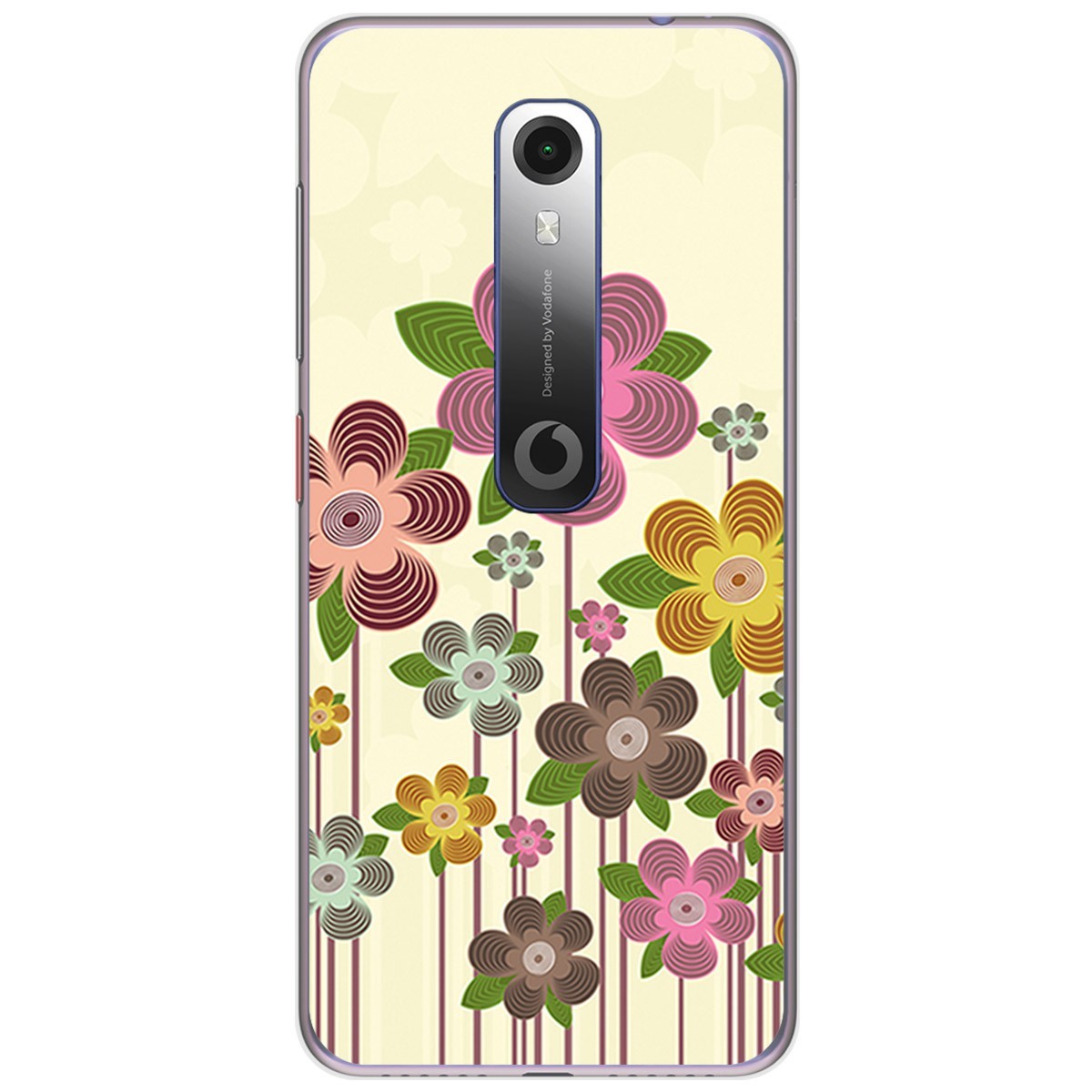 Funda Gel Tpu para Vodafone Smart N10 diseño Primavera En Flor Dibujos