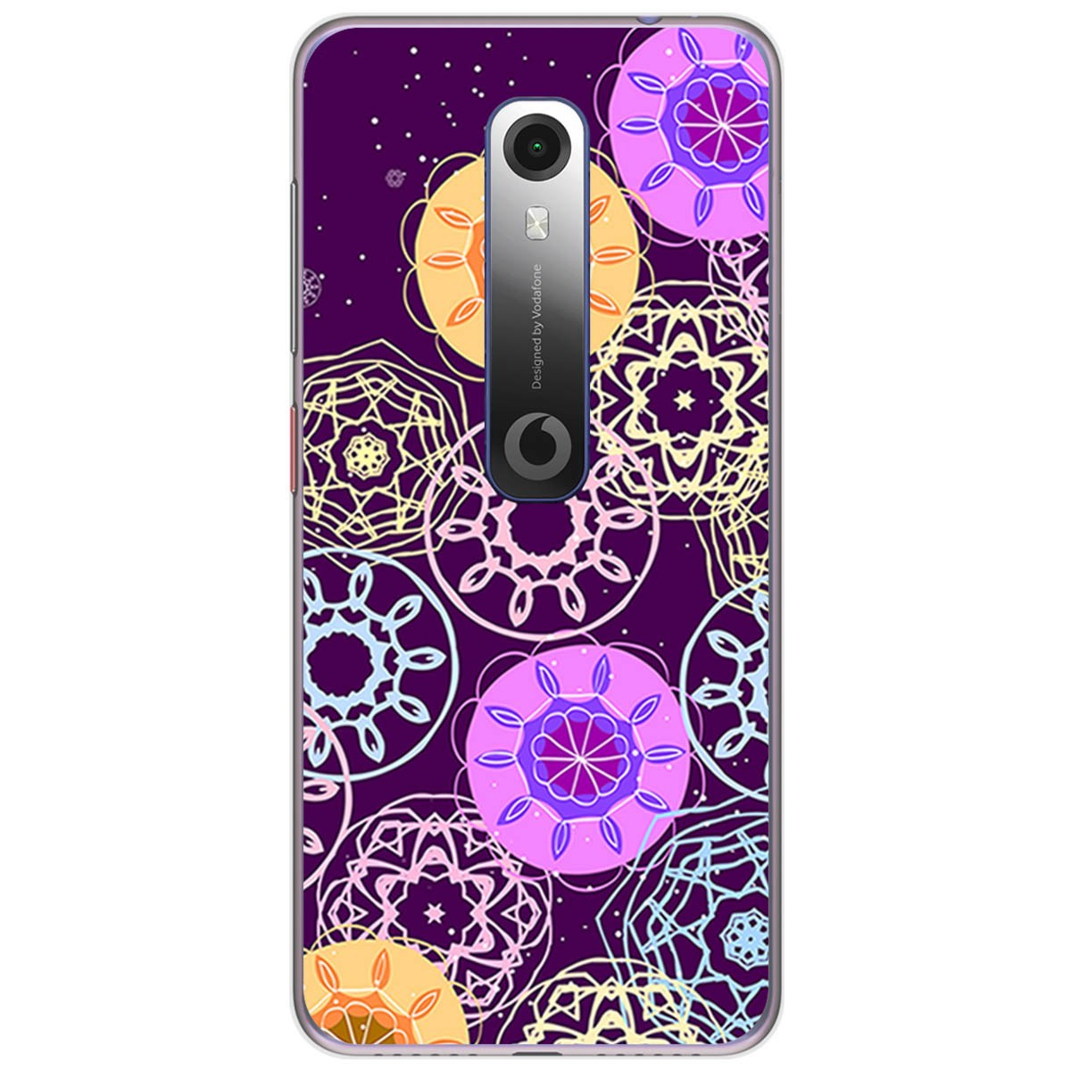Funda Gel Tpu para Vodafone Smart N10 diseño Radial Dibujos